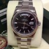 Rolex replica Day-Date 118209 White Gold Black Baton imitazione orologio R3-002