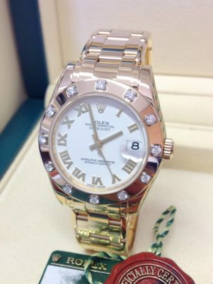 Rolex replica Pearlmaster 34mm 81318 Yellow Gold R3-019